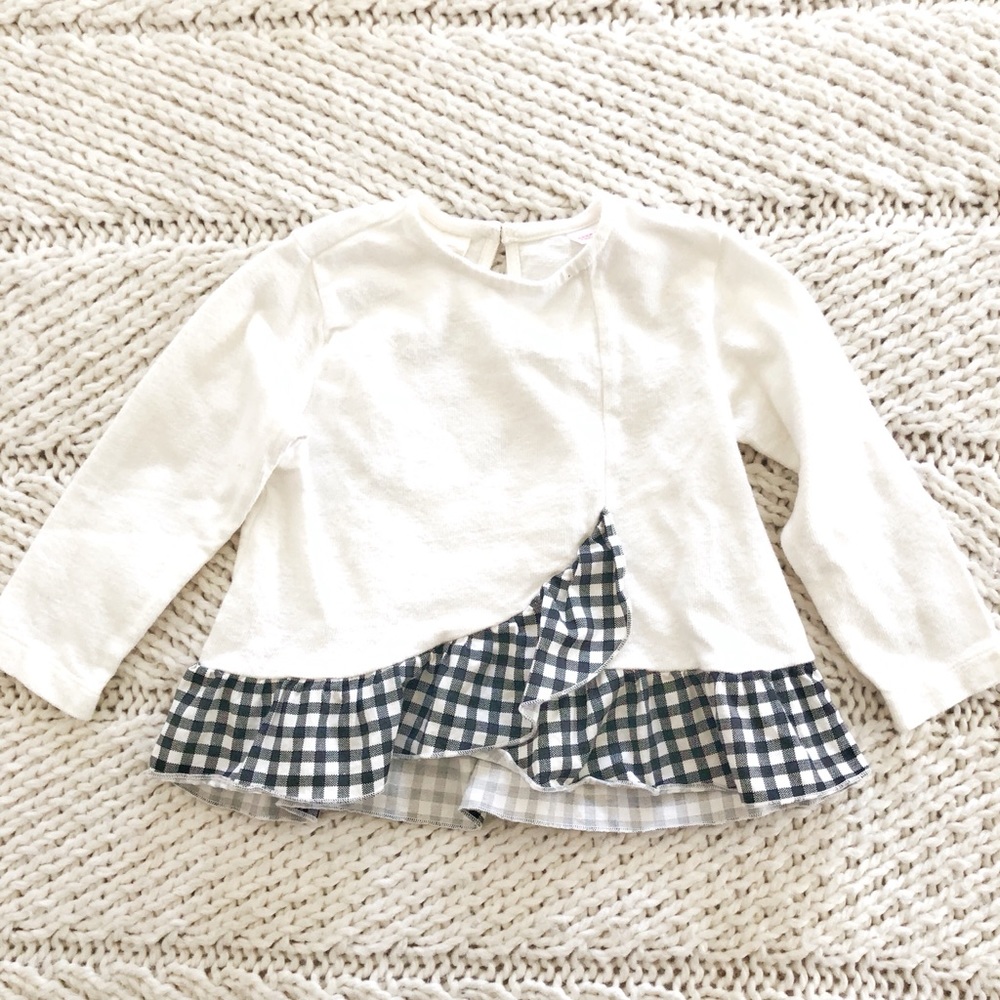 Zara Girl Buffalo Check Top